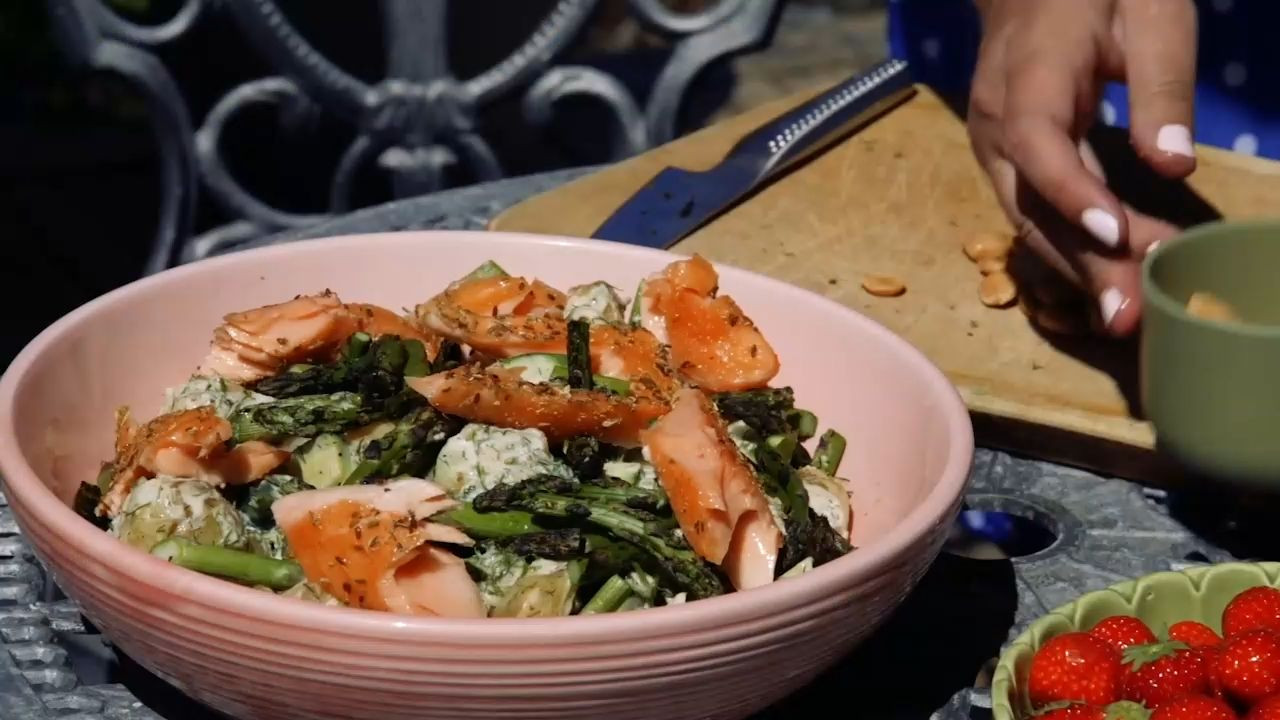 Salmon sallad