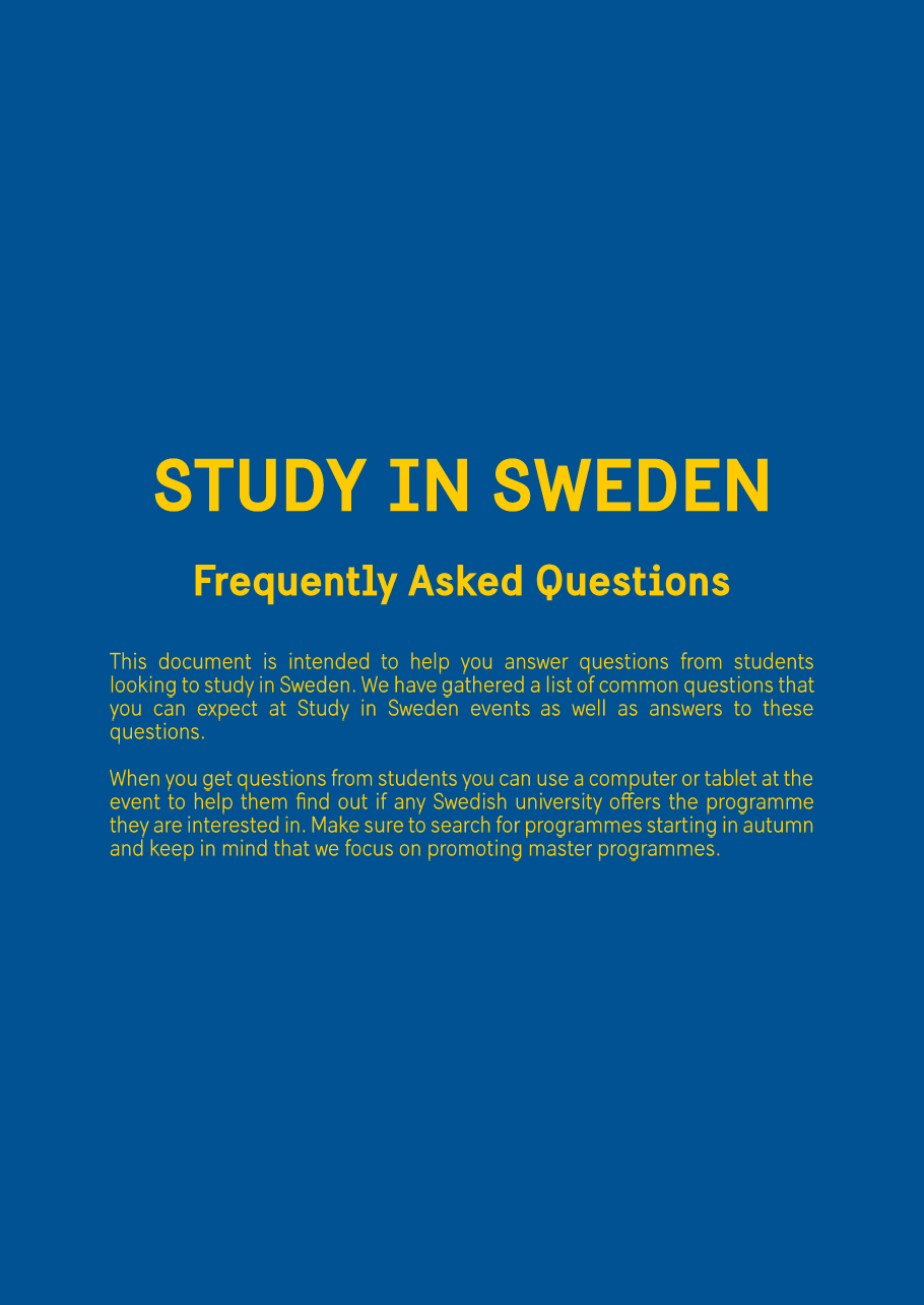 Study in Sweden