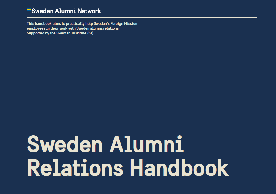 Sweden Alumni relations handbook