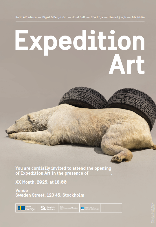 Example of an invitation to Expedition Art