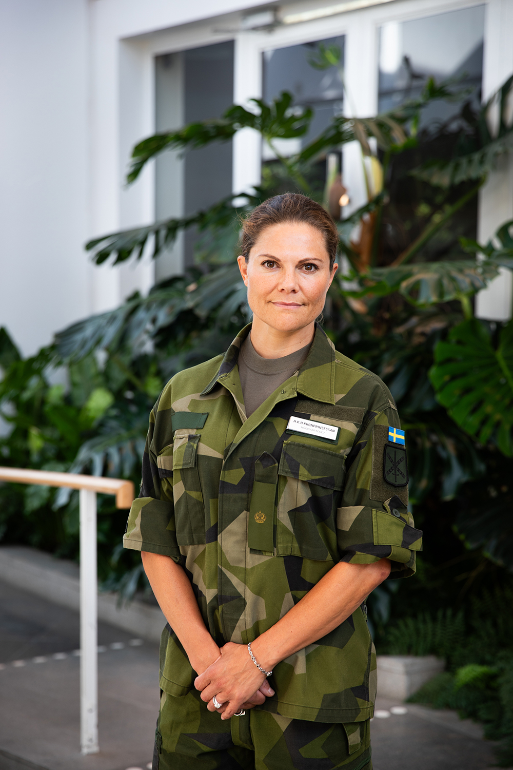 The crown princess in military uniform