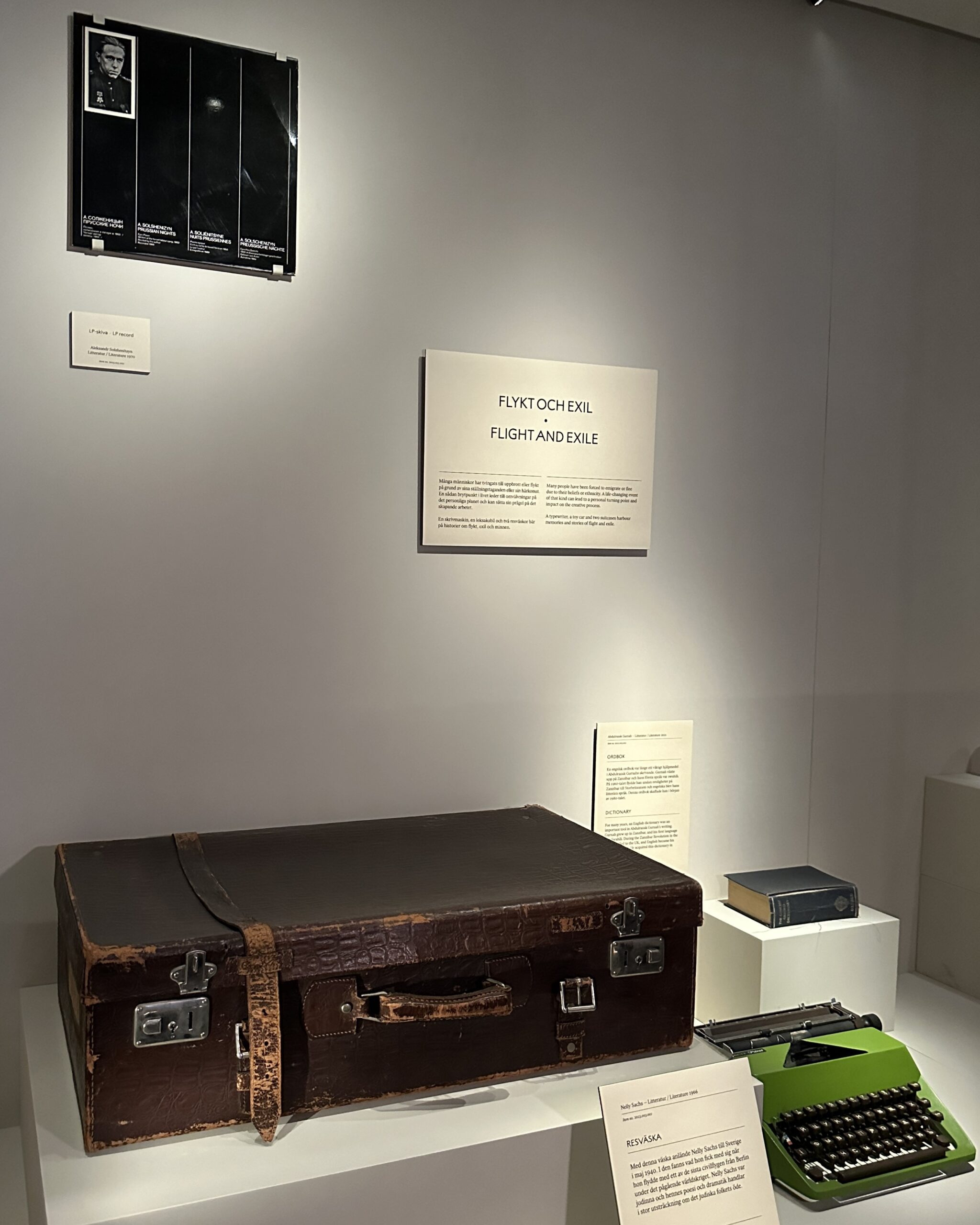 An old suitcase in a museum