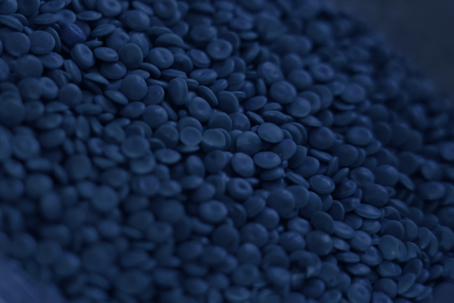 Plastic granulate in closeup